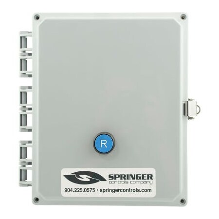 Springer Controls Co NEMA 4X Enclosed Motor Starter, 38A, 1PH, Remote Start, Reset Button, 100-250V, 16-20A AF3816R4M-3I